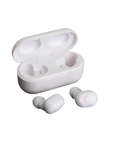 Auriculares Bluetooth Fonestar Twins-2B con estuche de carga/ Autonomía 5h/ Blancos
