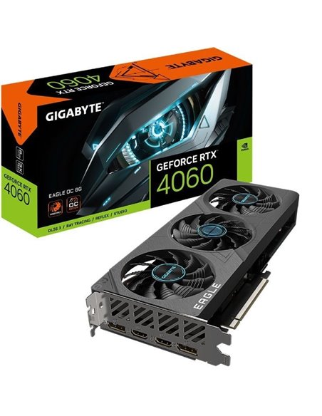Tarjeta Gráfica Gigabyte GeForce RTX 4060 EAGLE OC 8G/ 8GB GDDR6