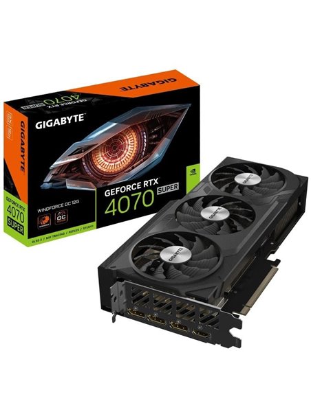 Tarjeta Gráfica Gigabyte GeForce RTX 4070 SUPER WindForce OC 12G/ 12GB GDDR6X