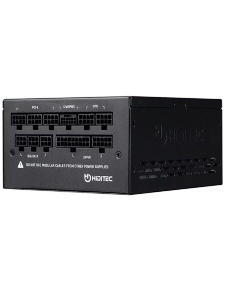 Fuente de Alimentación Hiditec GDX1050 V2/ 1050W/ Ventilador 14cm/ ATX 3.0/ PCIe 5.0/ 80 Plus Gold