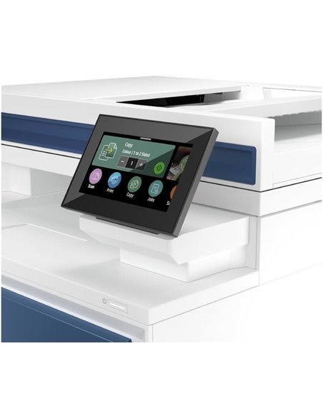 Multifunción Láser Color HP LaserJet Pro 4302fdw/ WiFi/ Fax/ Dúplex/ ADF/ Blanca y Azul