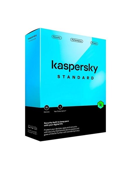 Antivirus Kaspersky Standard/ 10 Dispositivos/ 1 Año