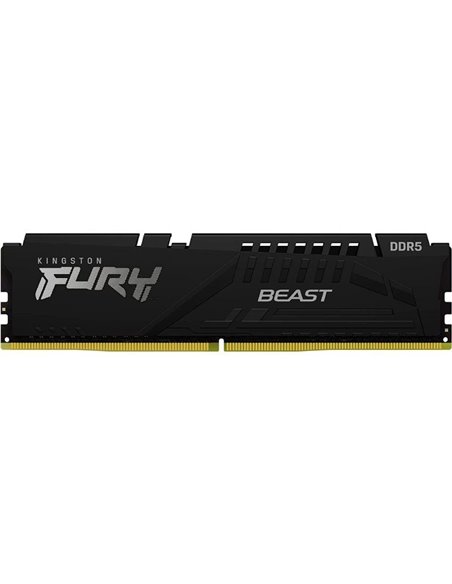 Memoria RAM Kingston FURY Beast 32GB/ DDR5/ 5200 MHz/ 1.25V/ CL40/ DIMM