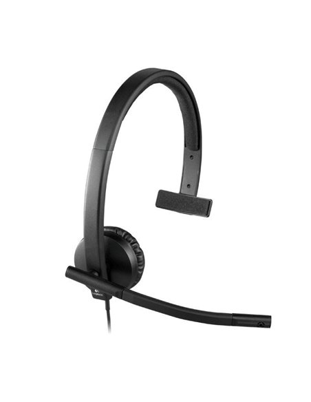Auricular Logitech H570E/ con Micrófono/ USB/ Negro