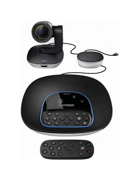 Sistema de  Videoconferencia Logitech Group/ Enfoque Automático/ Full HD