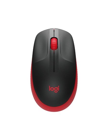 Ratón Inalámbrico Logitech M190/ Hasta 1000 DPI/ Rojo