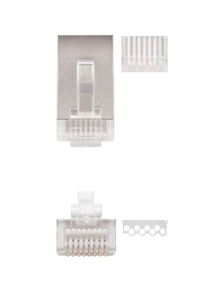 Conector RJ45 Nanocable 10.21.0203/ Cat.6/ 10 uds