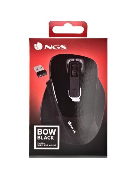 Ratón Inalámbrico NGS Bow/ Hasta 1600 DPI