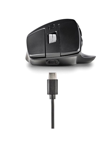 Ratón Inalámbrico por Bluetooth NGS HIT-RB/ Batería recargable/ Hasta 1600 DPI/ Negro