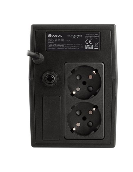 SAI Offline NGS Fortress 1200 V3/ 800VA-480W/ 2 Salidas/ Formato Torre