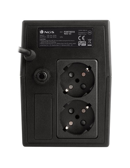 SAI Offline NGS Fortress 900 V3/ 360W/ 2 Salidas/ Formato Torre