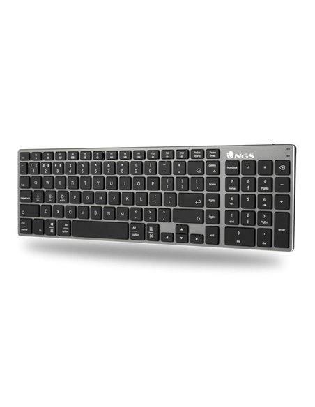 Teclado Inalámbrico por Bluetooth NGS Fortune-BT/ Gris