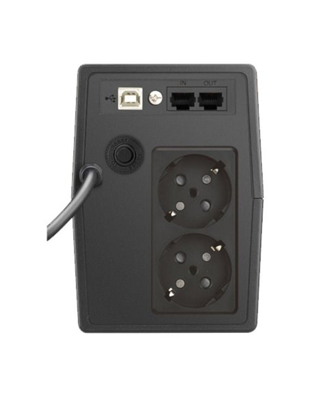 SAI Línea Interactiva Phasak 650 VA LCD Interactive/ 650VA/ 2 Salidas/ Formato Torre