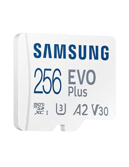 Tarjeta de Memoria Samsung EVO Plus 2023 256GB microSD XC con Adaptador/ Clase 10/ 160MBs