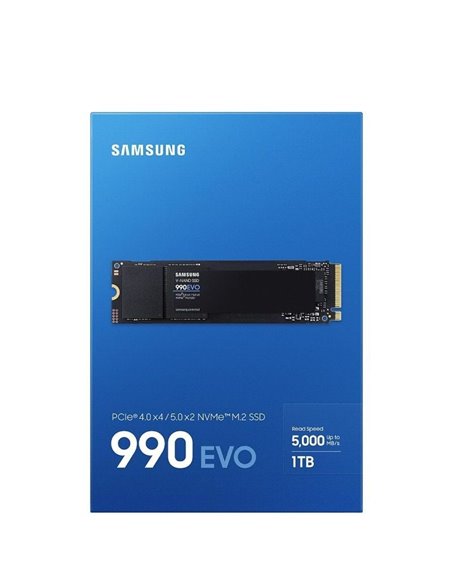 Disco SSD Samsung 990 EVO 1TB/ M.2 2280 PCIe 5.0/ Compatible con PS5 y PC/ Full Capacity