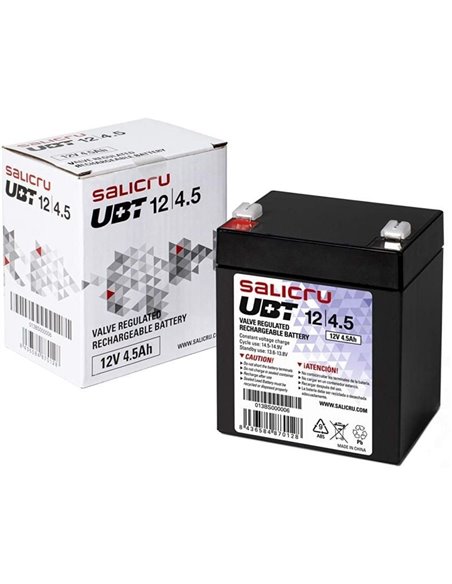 Batería Salicru UBT 12/4,5 compatible con SAI Salicru según especificaciones