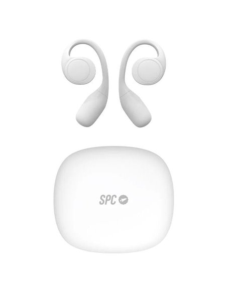 Auriculares Deportivos Bluetooth SPC Ether 2 Sense con estuche de carga/ Autonomía 8h/ Blancos