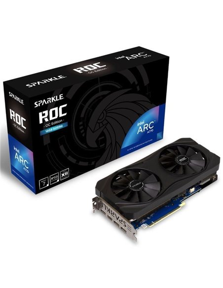 Tarjeta Gráfica Sparkle Intel Arc A770 ROC OC/ 16GB GDDR6
