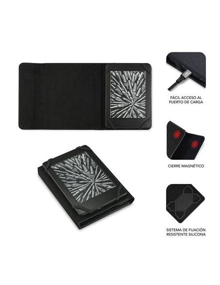 Funda para libro electrónico Subblim 1EC001 Booklet/ Negra