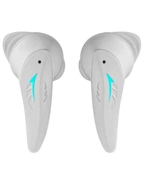 Auriculares Bluetooth Mars Gaming MHI-Ultra con estuche de carga/ Autonomía 7-8h/ Blancos