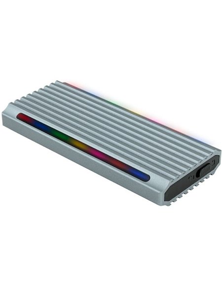 Caja Externa para Disco SSD M.2 NVMe TooQ TQE-2221G/ USB 3.1 Gen2/ Sin tornillos