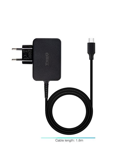 Cargador de Portátil TooQ TQLC-USBCGAN65PD USB Tipo-C/ 65W/ Automático/ Voltaje 5-20V