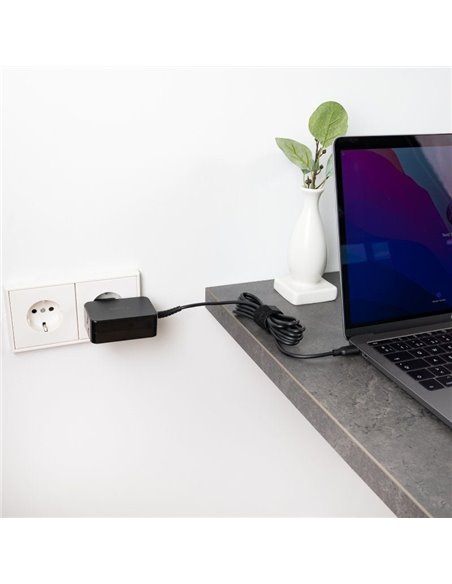 Cargador de Portátil TooQ TQLC-USBCGAN65PD USB Tipo-C/ 65W/ Automático/ Voltaje 5-20V