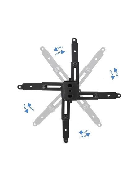 Soporte de Techo para Proyector TooQ PJ2012T-B/ Inclinable/ hasta 20kg