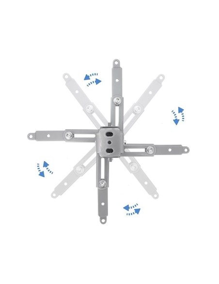 Soporte de Techo para Proyector TooQ PJ2012T-S/ Inclinable-Nivelable/ hasta 20kg