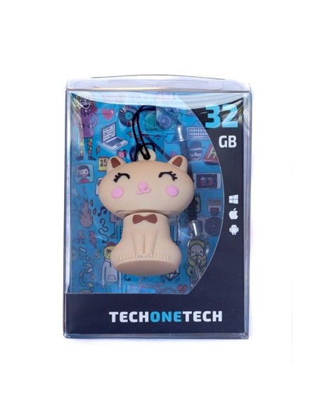 Pendrive 32GB Tech One Tech Gato Minimi USB 2.0