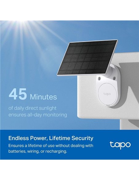 Cámara de Videovigilancia TP-Link Tapo TC82 Kit/ Visión Nocturna/ Control desde APP/ Incluye Panel Solar