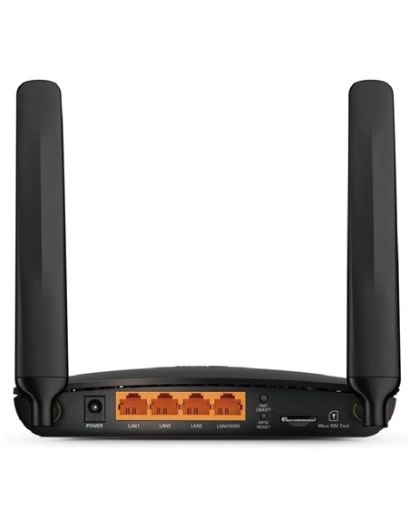Router Inalámbrico 4G TP-Link Archer MR400 1200Mbps/ 2.4GHz 5GHz/ 2 Antenas/ WiFi 802.11ac/n/a/b/g/n