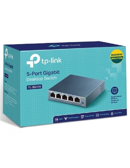 Switch TP-Link TL-SG105 5 Puertos/ RJ-45 10/100/1000