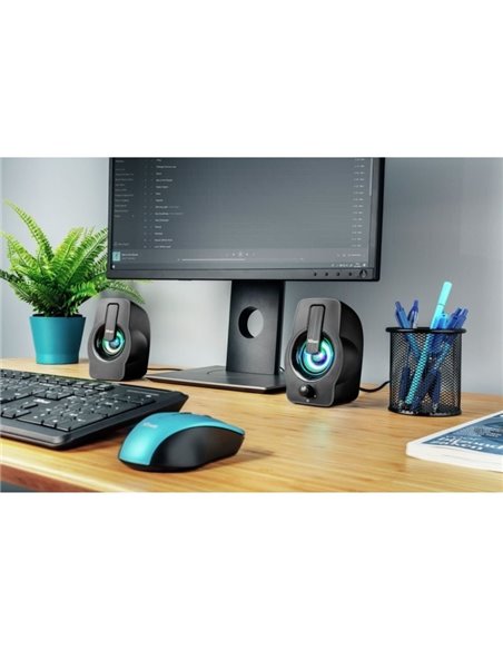 Altavoces Trust Gemi RGB/ 12W/ 2.0