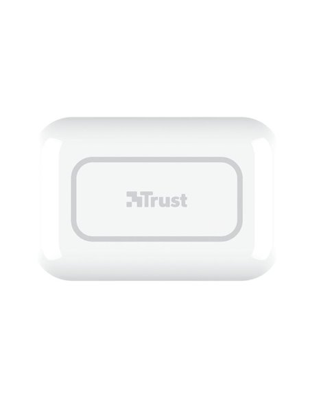 Auriculares Bluetooth Trust Primo Touch con estuche de carga/ Autonomía 4h/ Blancos