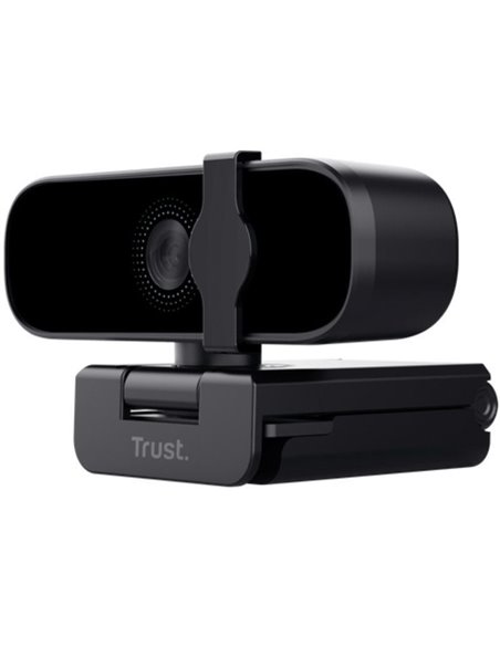 Webcam Trust Tanor/ Enfoque Automático/ 1920 x 1080 Full HD