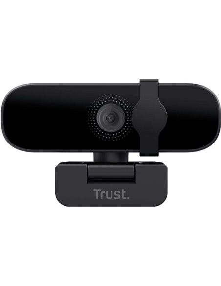 Webcam Trust Tanor/ Enfoque Automático/ 1920 x 1080 Full HD