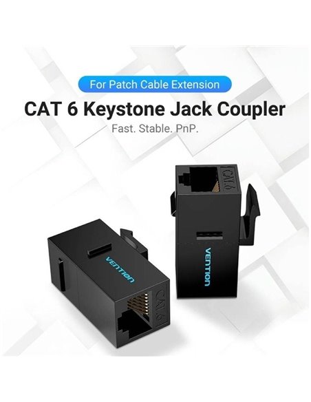 Conector RJ45 Vention IPGB0 Cat6 UTP/ Negro