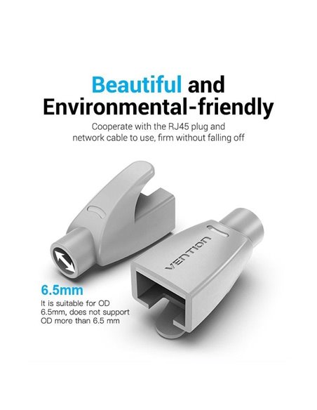 Funda Protectora RJ45 Vention IODH0-50/ 50 uds/ Gris