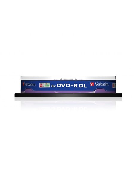 DVD+R Doble Capa Verbatim Advanced AZO 8X/ Tarrina-10uds