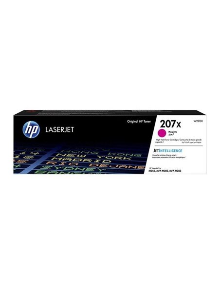 Tóner Original HP nº207X XL Alta Capacidad/ Magenta