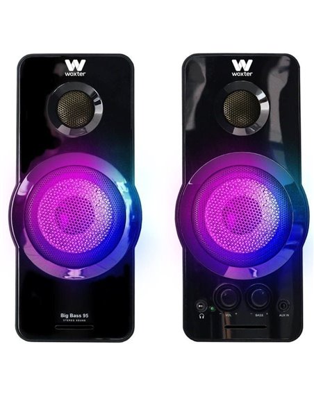 Altavoces Woxter Big Bass 95 RGB/ 20W/ 2.0