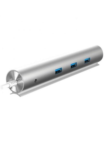 Hub USB 3.0 con Alimentación Externa Woxter HUB 73 PE26-142/ 7xUSB/ Gris