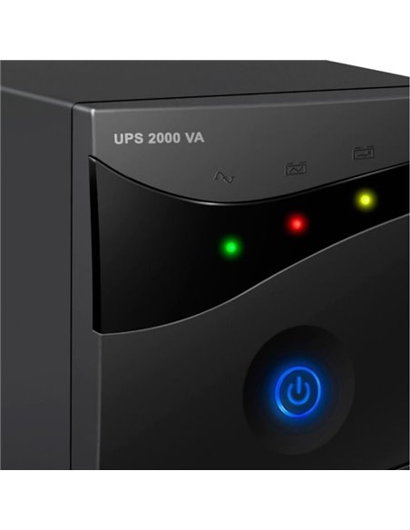 SAI Línea Interactiva Woxter UPS 650 VA/ 650VA-360W/ 2 Salidas/ Formato Torre