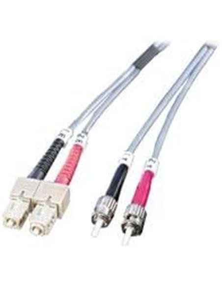 FO cable 62.5/125µm, ST/SC, Naranja, 1m