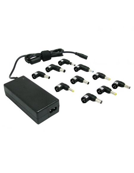 Cargador de portátil leotec/ 70w/ automático/ 10 conectores/ voltaje 15-20v