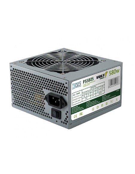Fuente de alimentación 3go ps580s/ 580w/ ventilador 12cm