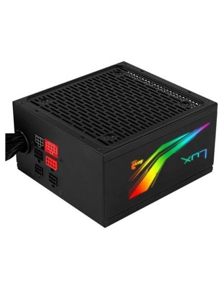 Fuente de alimentación aerocool lux rgb 550m/ 550w/ ventilador 12cm/ 80 plus bronze