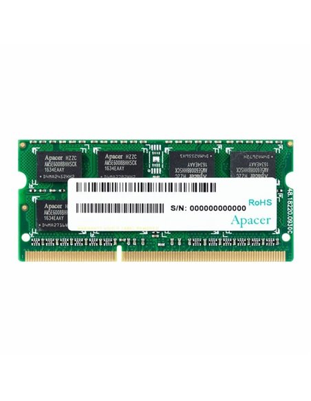 Memoria ram apacer 8gb/ ddr3l/ 1600mhz/ 1.35v/ cl11/ sodimm