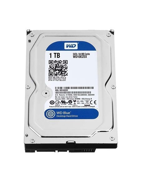 Disco duro western digital caviar blue 1tb/ 3.5'/ sata iii/ 64mb
